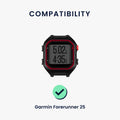 kwmobile Silicone Watch Strap for Garmin Forerunner 25 Wristband Replacement Strap for Fitness Tracker Replacement Band Smartwatch