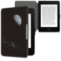 kwmobile Protective Case for Amazon Kindle Paperwhite Case - eReader Flip Case with Auto Sleep Function - Moon Black