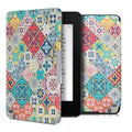 kwmobile Protective Case for Amazon Kindle Paperwhite Case - eReader Flip Case with Auto Sleep Function - Moon Black