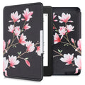 kwmobile Protective Case for Amazon Kindle Paperwhite Case - eReader Flip Case with Auto Sleep Function - Moon Black