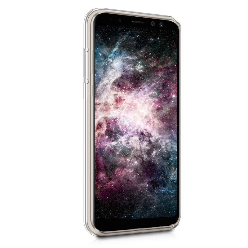 kwmobile Case Compatible with Samsung Galaxy A8 (2018) - Transparent Silicone Cover