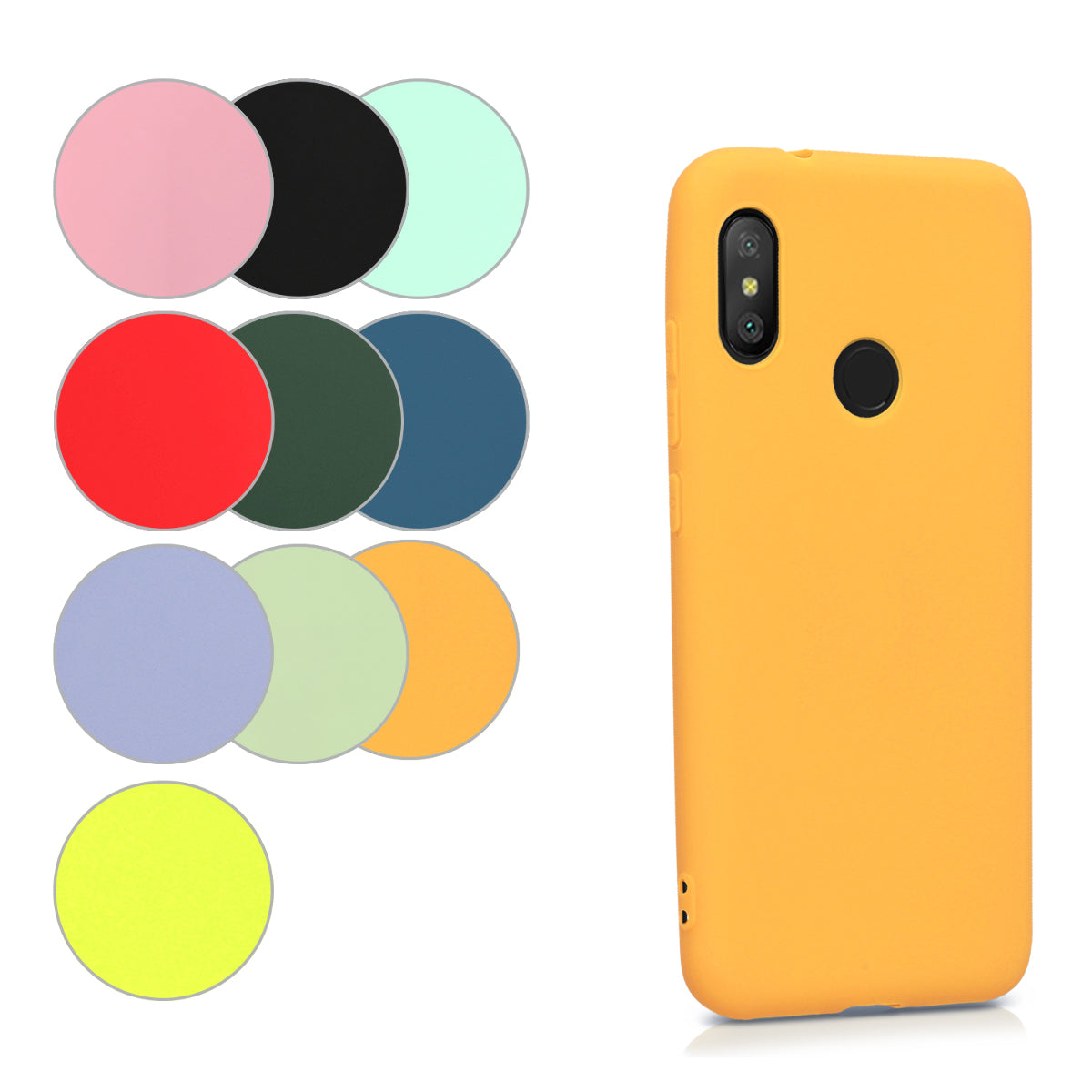 kwmobile Phone Case for Xiaomi Redmi 6 Pro / Mi A2 Lite - Wireless Charging - Protective Cover