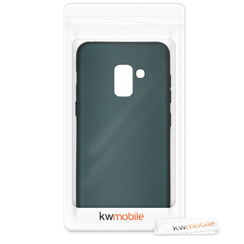 kwmobile Phone Case for Samsung Galaxy A8 (2018) Case - Metallic Shimmering Silicone Case - Protective Cover