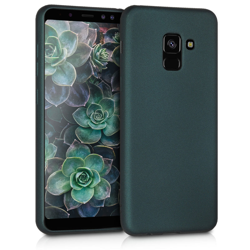 kwmobile Phone Case for Samsung Galaxy A8 (2018) Case - Metallic Shimmering Silicone Case - Protective Cover