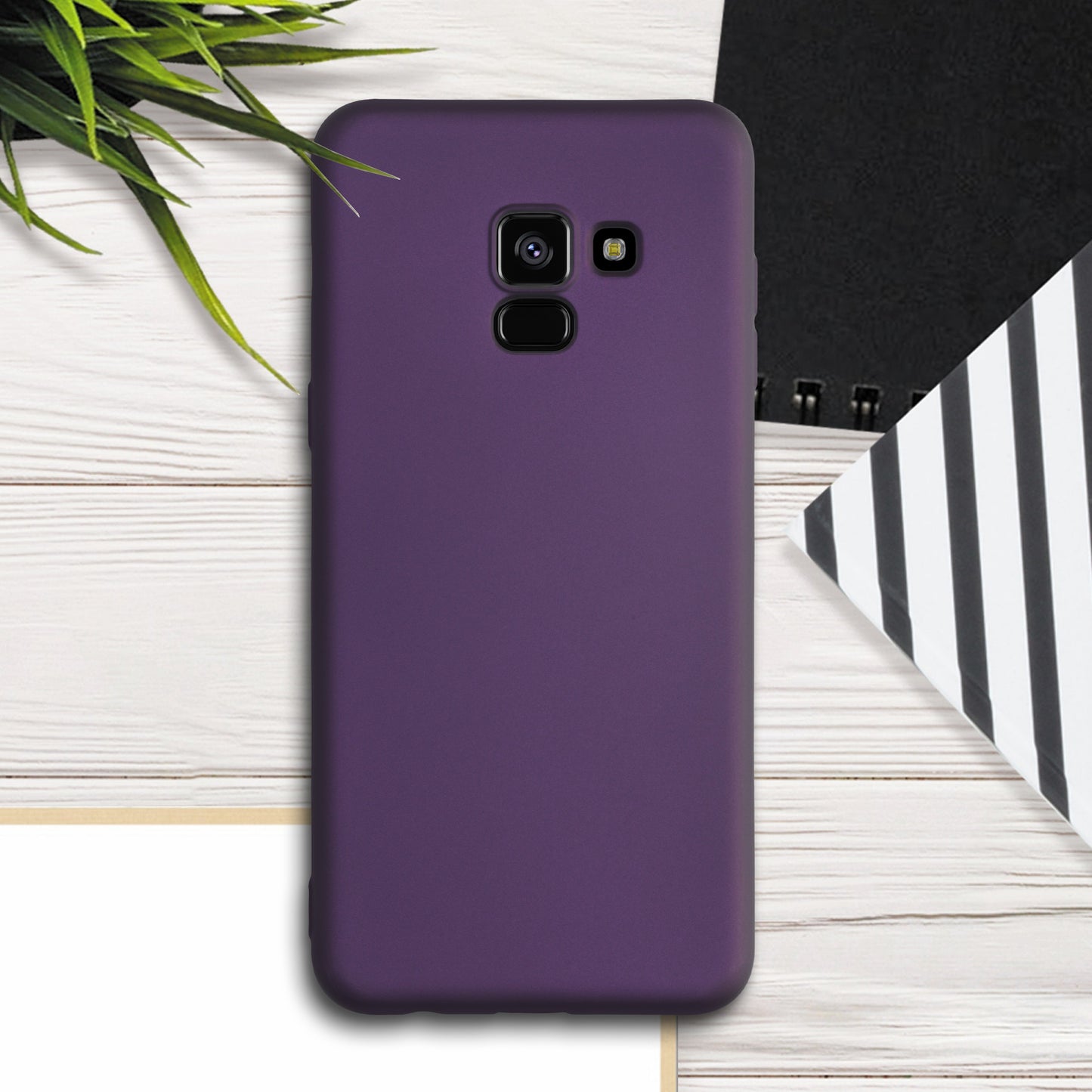kwmobile Phone Case for Samsung Galaxy A8 (2018) Case - Metallic Shimmering Silicone Case - Protective Cover