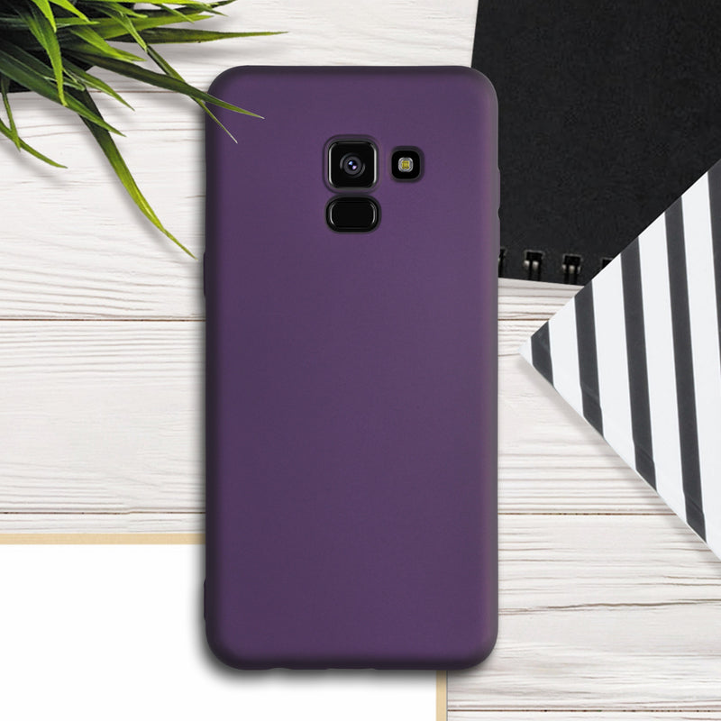 kwmobile Phone Case for Samsung Galaxy A8 (2018) Case - Metallic Shimmering Silicone Case - Protective Cover