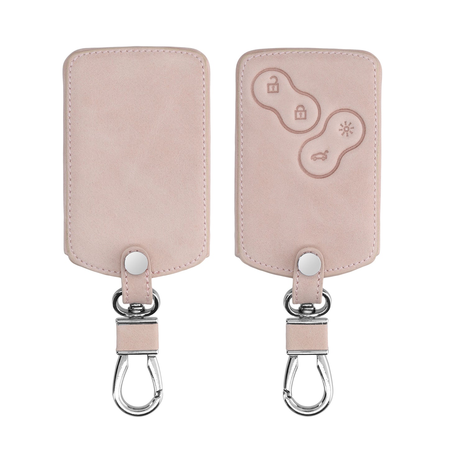 kwmobile Car Key Card Cover compatible with Renault 4-Button Car Key Card (Keyless Go Only)