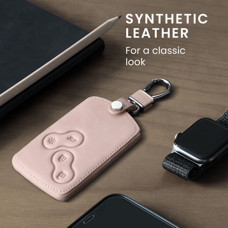 kwmobile Car Key Card Cover compatible with Renault 4-Button Car Key Card (Keyless Go Only)