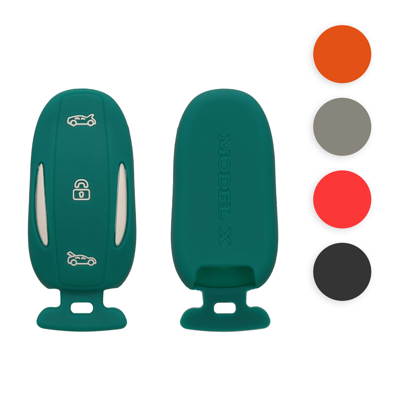 kwmobile Autoschlüssel Silikon Hülle kompatibel mit Tesla Model X Autoschlüssel - Schlüsselhülle in Cool Mint Cool Mint  
