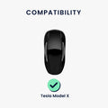 kwmobile Car Key Cover Compatible with Tesla Model X Car Key