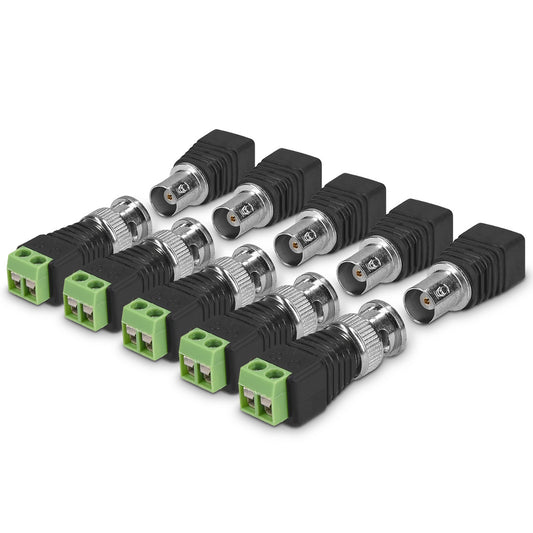 kwmobile 2x 6,35mm Klinkenstecker Adapter - Klinke auf 2-Pin Audio Kabel Terminal Block Set - Terminalblock 6.35mm Klinke 2-polig - Schraubbefestigung Schwarz  [dsg07]