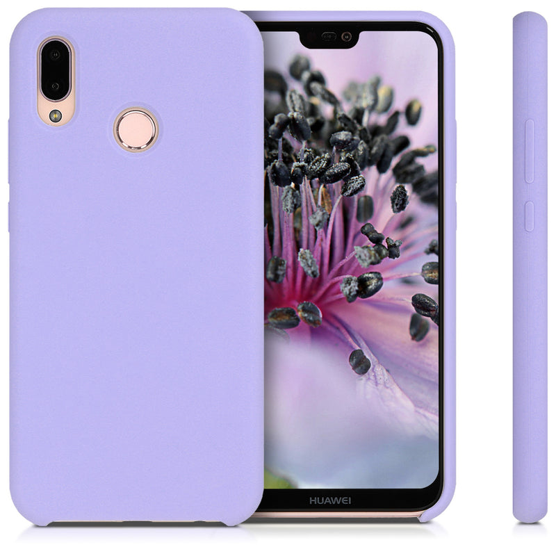 kwmobile Phone Case for Huawei P20 Lite - Silicone Case - Wireless Charging - Protective Cover