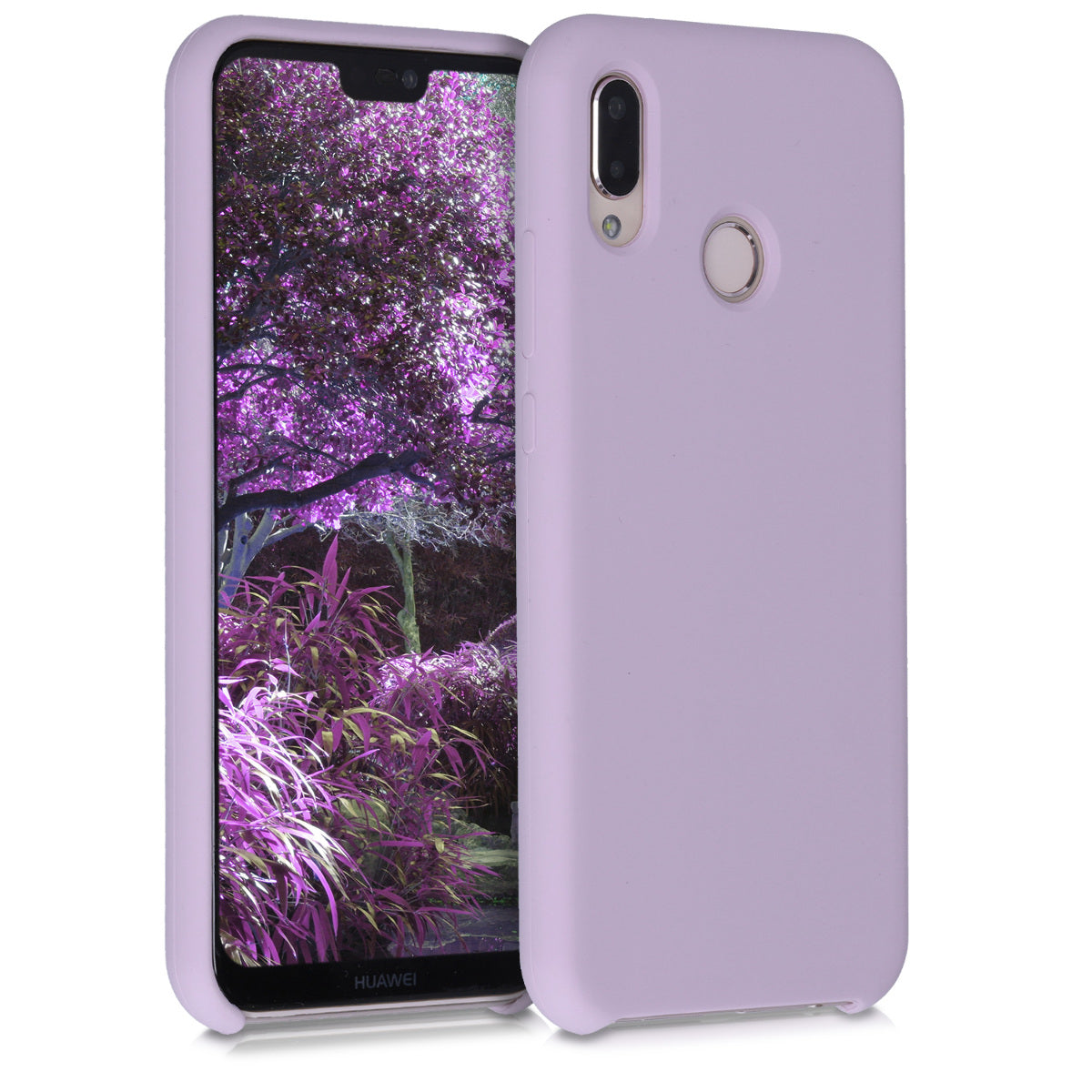 kwmobile Phone Case for Huawei P20 Lite - Silicone Case - Wireless Charging - Protective Cover