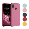 kwmobile Hülle kompatibel mit Huawei P20 Lite Hülle - Silikon Handy Case - Handyhülle weiche Oberfläche - kabelloses Laden - Hellblau matt Hellblau matt  