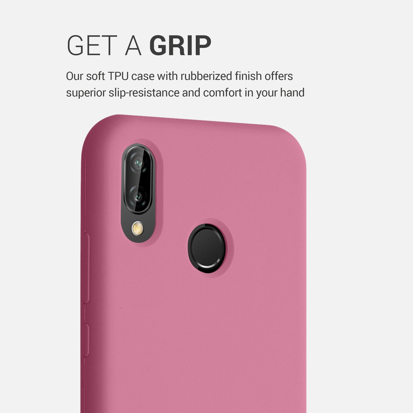 kwmobile Phone Case for Huawei P20 Lite - Silicone Case - Wireless Charging - Protective Cover
