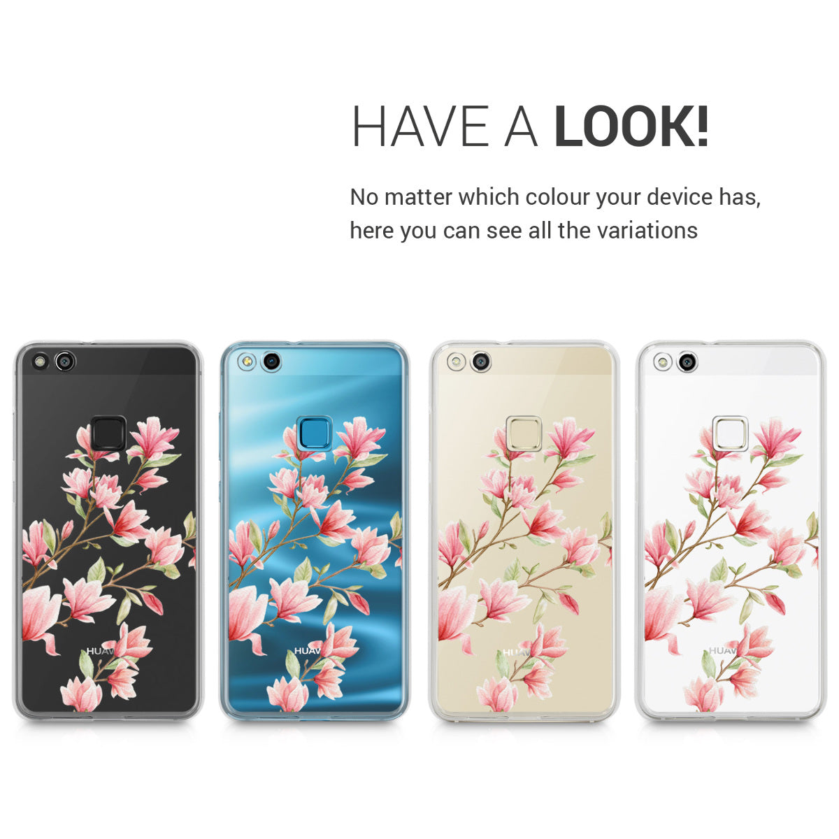 kwmobile Case Compatible with Huawei P10 Lite - Phone Cover - Transparent