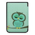 kwmobile Protective Case for Pocketbook InkPad 3 / 3 Pro / Color / Vivlio InkPad 3 Case - eReader Flip Case with Auto Sleep Function - Travel Vintage