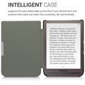kwmobile Protective Case for Pocketbook InkPad 3 / 3 Pro / Color / Vivlio InkPad 3 Case - eReader Flip Case with Auto Sleep Function - Travel Vintage