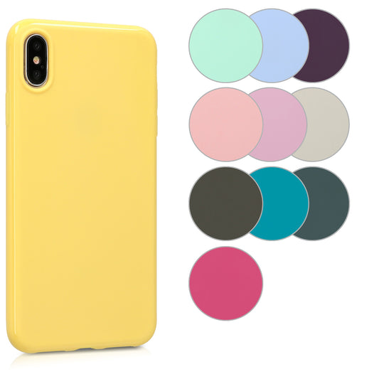 kwmobile Hülle kompatibel mit Apple iPhone XS Max Hülle - weiches TPU Silikon Case - Cover geeignet für kabelloses Laden - Hellblau matt Hellblau matt  