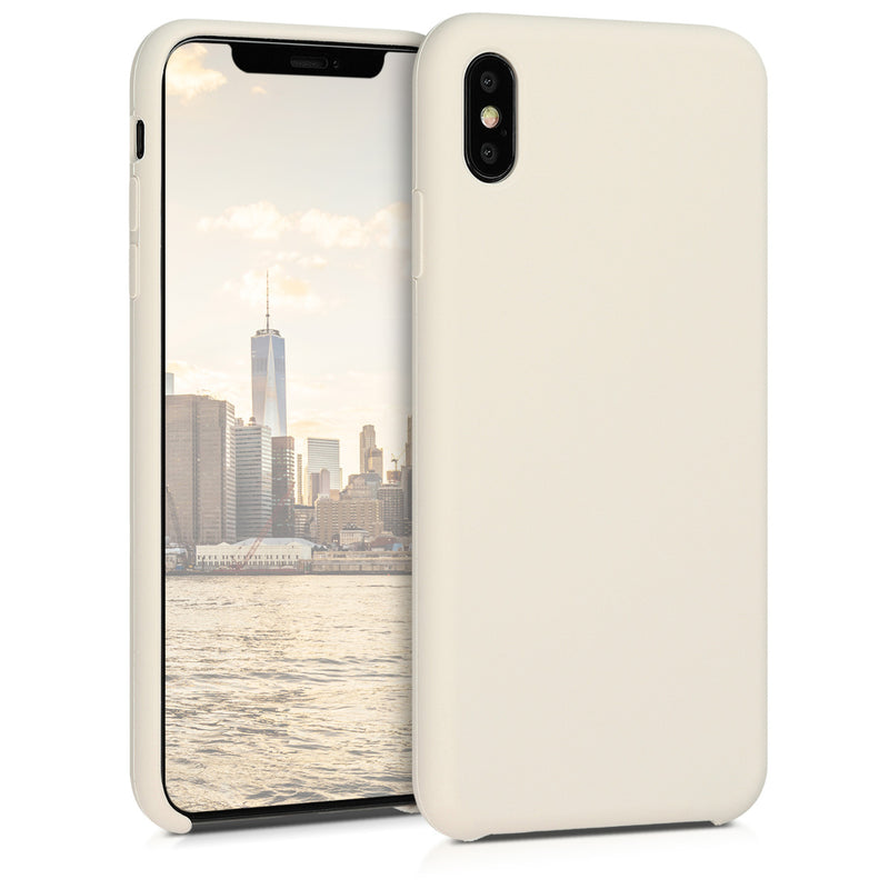 kwmobile Phone Case for Apple iPhone XS Max - Silicone Case - Wireless Charging - Protective Cover