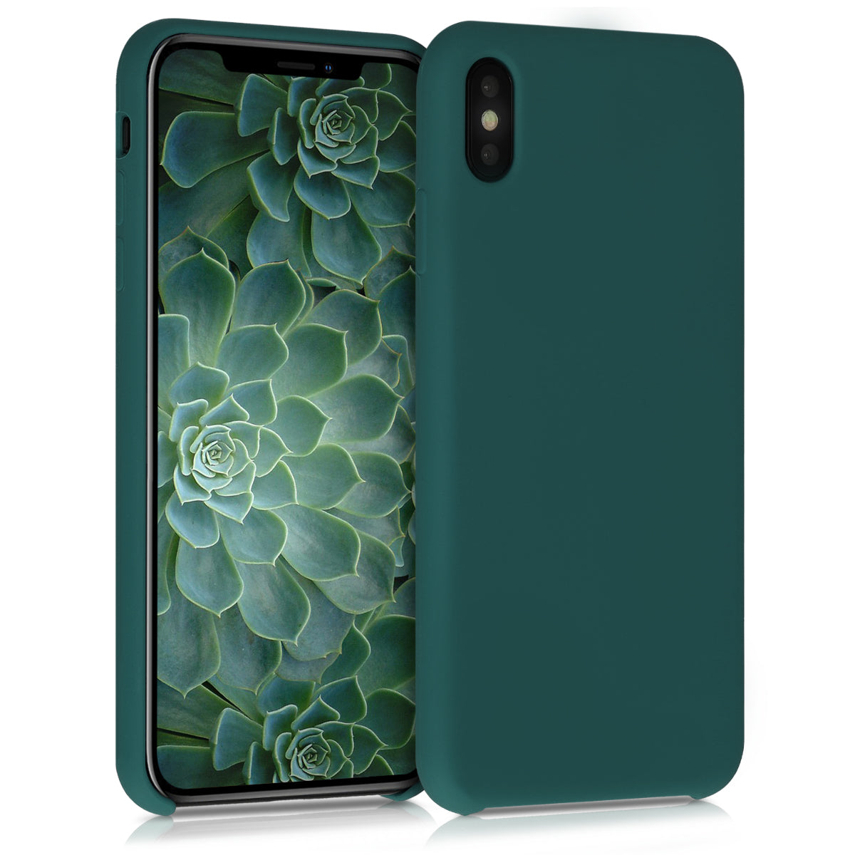 kwmobile Phone Case for Apple iPhone XS Max - Silicone Case - Wireless Charging - Protective Cover