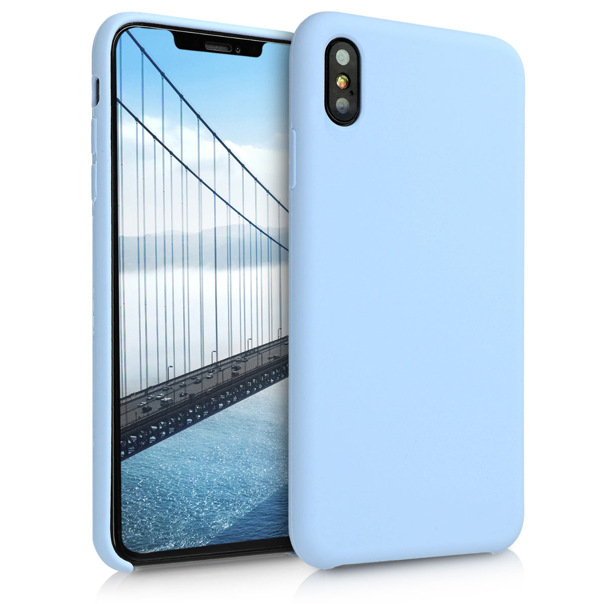 kwmobile Phone Case for Apple iPhone XS Max - Silicone Case - Wireless Charging - Protective Cover