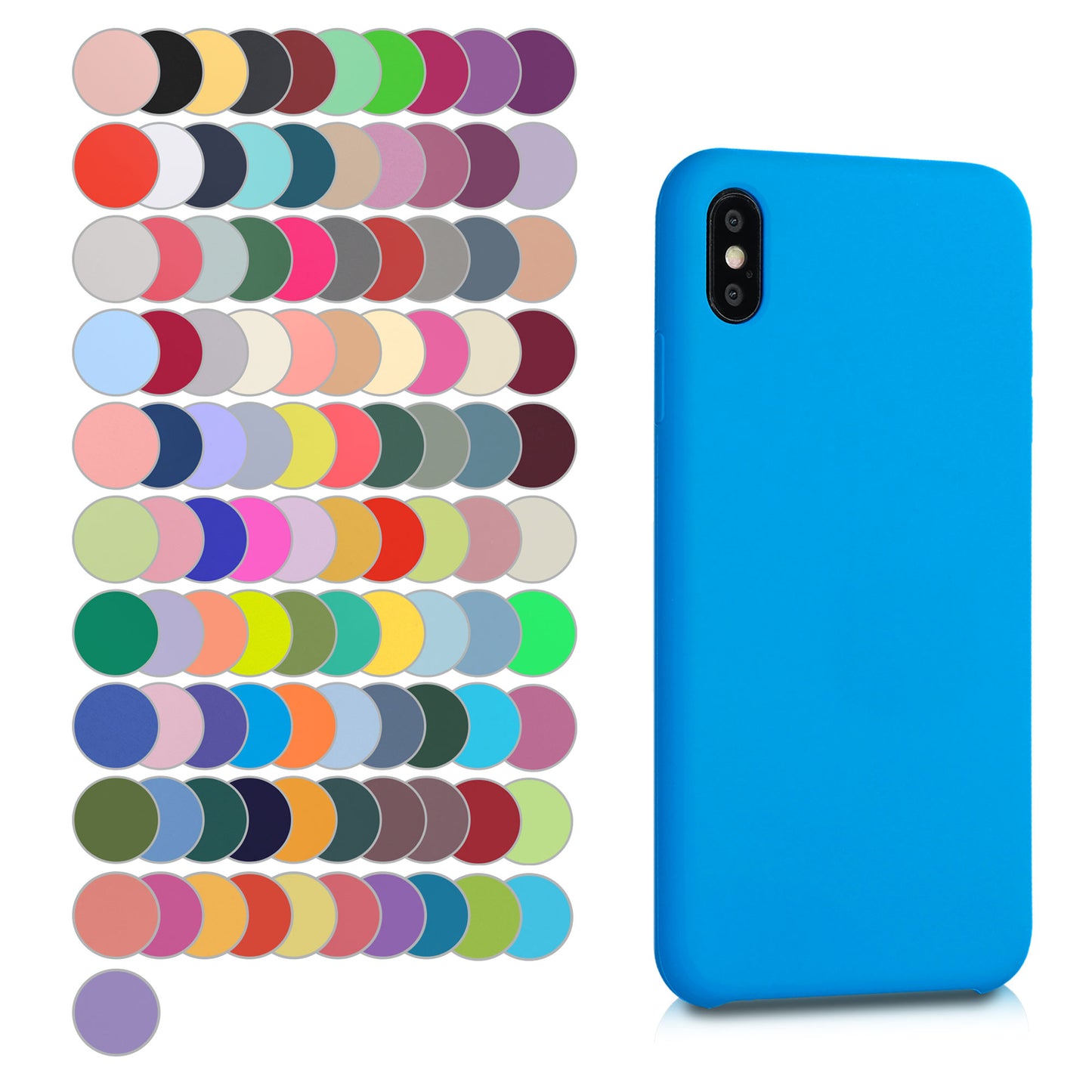 kwmobile Phone Case for Apple iPhone XS Max - Silicone Case - Wireless Charging - Protective Cover