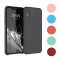 kwmobile Hülle kompatibel mit Apple iPhone XR Hülle - Silikon Handy Case - Handyhülle weiche Oberfläche - kabelloses Laden - Mango Mango  