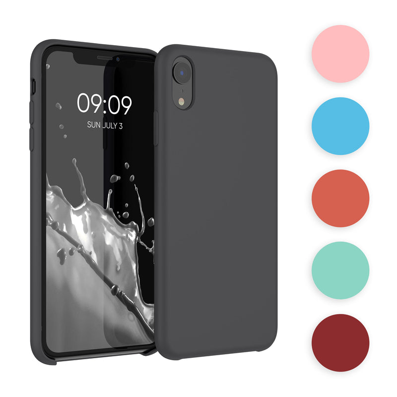 kwmobile Hülle kompatibel mit Apple iPhone XR Hülle - Silikon Handy Case - Handyhülle weiche Oberfläche - kabelloses Laden - Mango Mango  