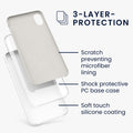 kwmobile Phone Case for Apple iPhone XR Case - Silicone - Wireless Charging - Protective Cover