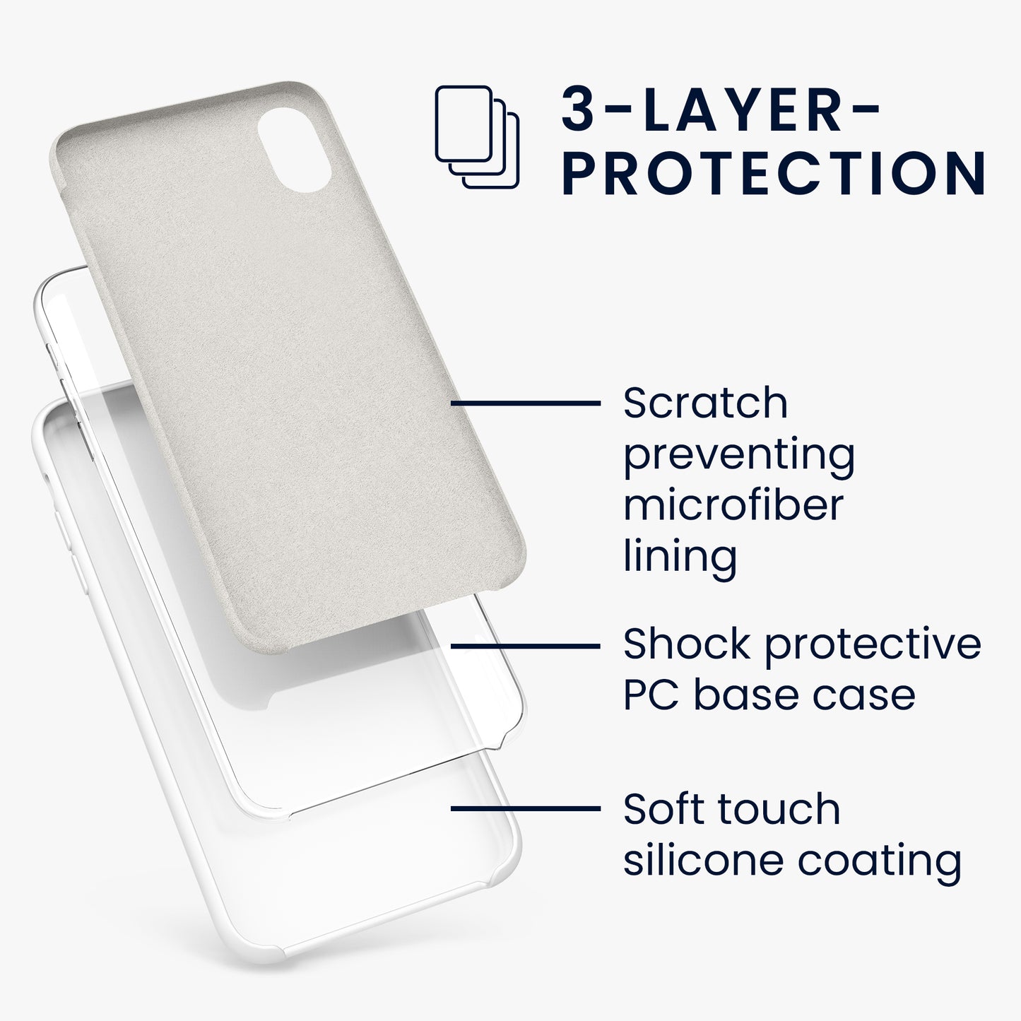 kwmobile Phone Case for Apple iPhone XR Case - Silicone - Wireless Charging - Protective Cover