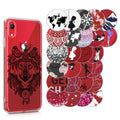 kwmobile Case kompatibel mit Apple iPhone XR - Hülle Silikon transparent Sport Basketball Schwarz Weiß Transparent Schwarz  [dsg15]