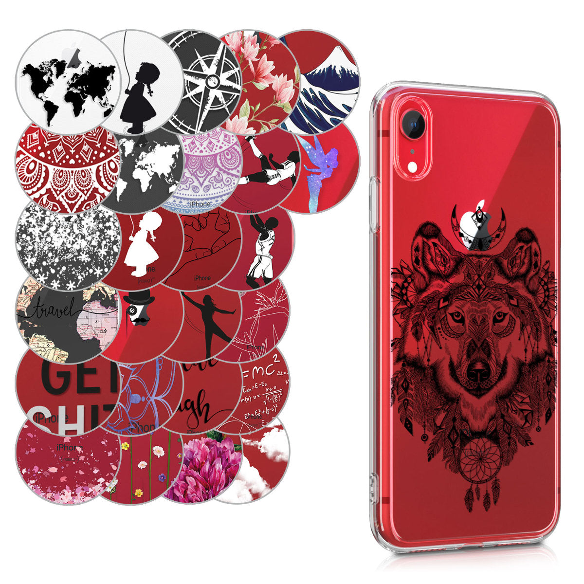 kwmobile Case compatible with Apple iPhone XR - Silicone transparent cover