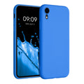kwmobile Hülle kompatibel mit Apple iPhone XR Hülle - weiches TPU Silikon Case - Cover geeignet für kabelloses Laden - Neon Blau Neon Blau  