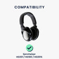 kwmobile Ear Pads for Sennheiser HD201 / HD206 / HD180 / HD200 Pro Earpads Replacement Earpads Headphone Spare Parts Headphone Replacement Pads for Over Ear Headphones