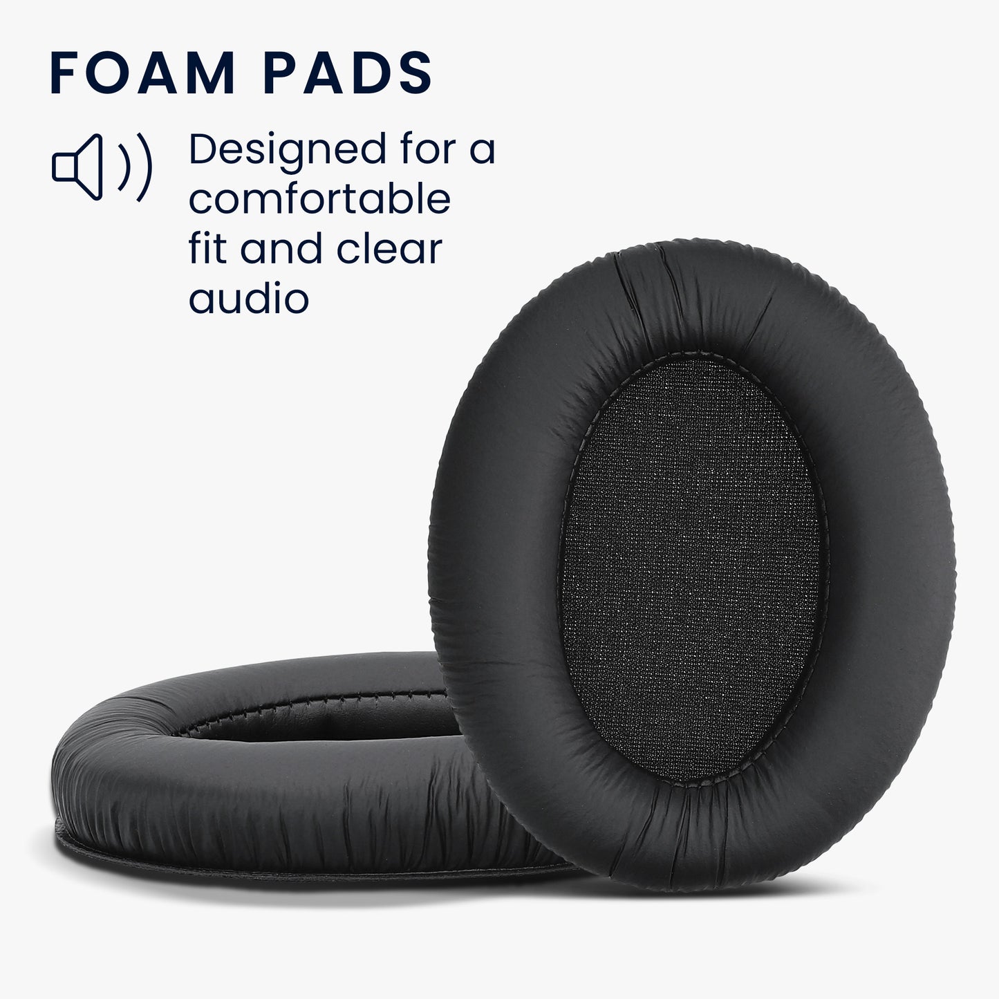 kwmobile Ear Pads for Sennheiser HD201 / HD206 / HD180 / HD200 Pro Earpads Replacement Earpads Headphone Spare Parts Headphone Replacement Pads for Over Ear Headphones