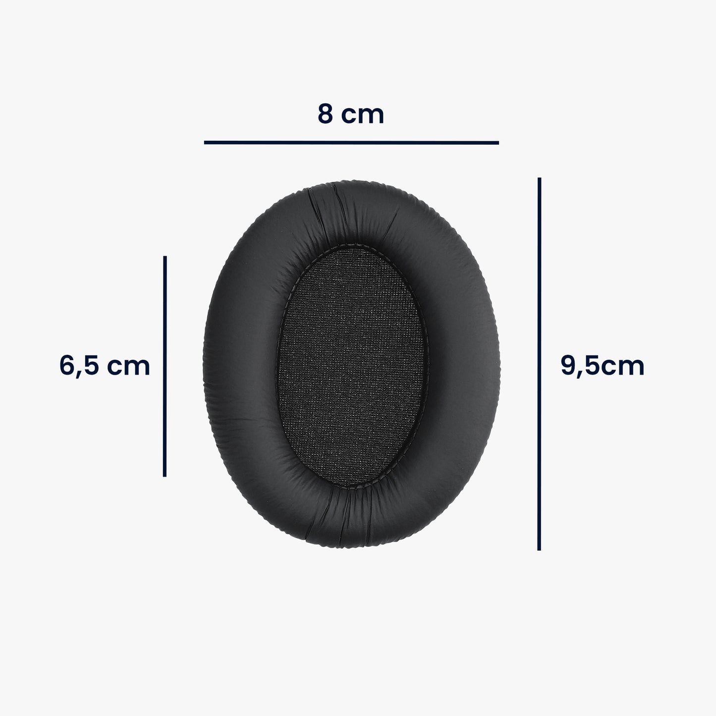 kwmobile Ear Pads for Sennheiser HD201 / HD206 / HD180 / HD200 Pro Earpads Replacement Earpads Headphone Spare Parts Headphone Replacement Pads for Over Ear Headphones