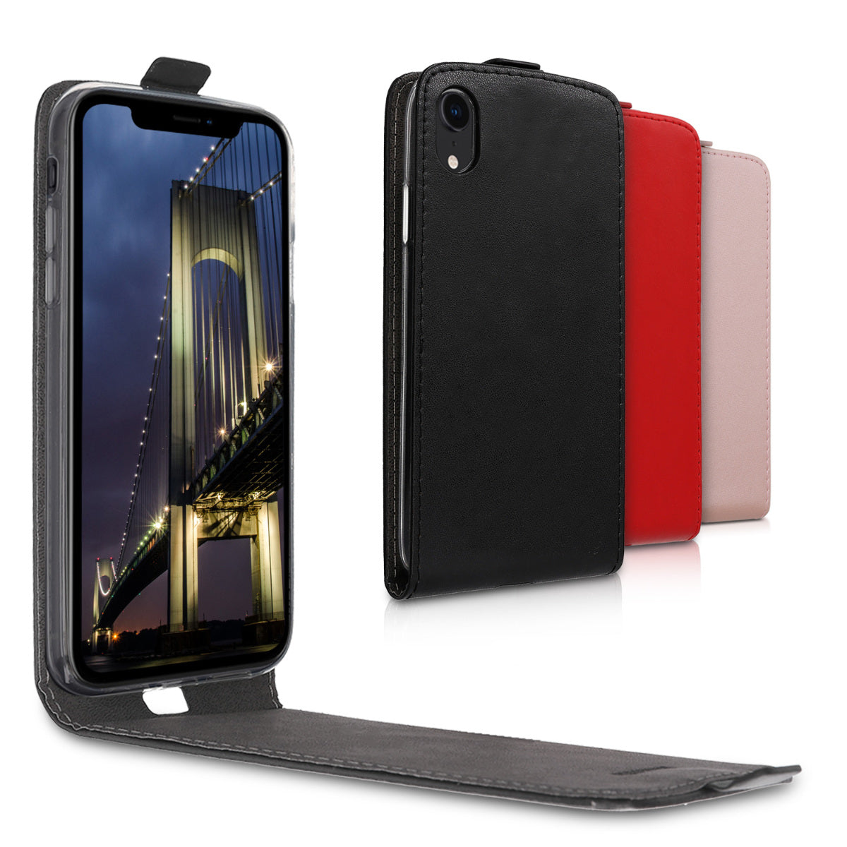 kwmobile Protective Case Compatible with Apple iPhone XR - Flip Cover