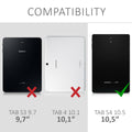 kwmobile Protective Case compatible with Samsung Galaxy Tab S4 10.5 - Silicone Case - Tablet Cover Case