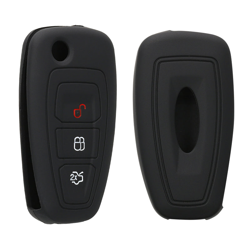 kwmobile Car Key Cover Compatible with Ford 3-Button Folding Car Key