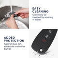 kwmobile Car Key Cover Compatible with Ford 3-Button Folding Car Key