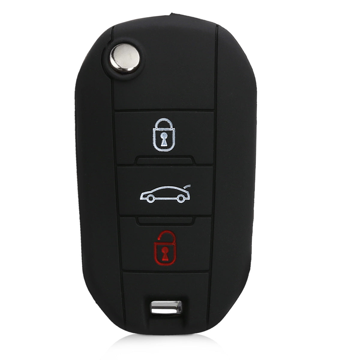 kwmobile Car Key Cover compatible with Peugeot Citroen 3-Button Flip Car Key