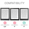 kwmobile Case Compatible with Kobo Aura Edition 2 Cover - Case with Strap and Stand
