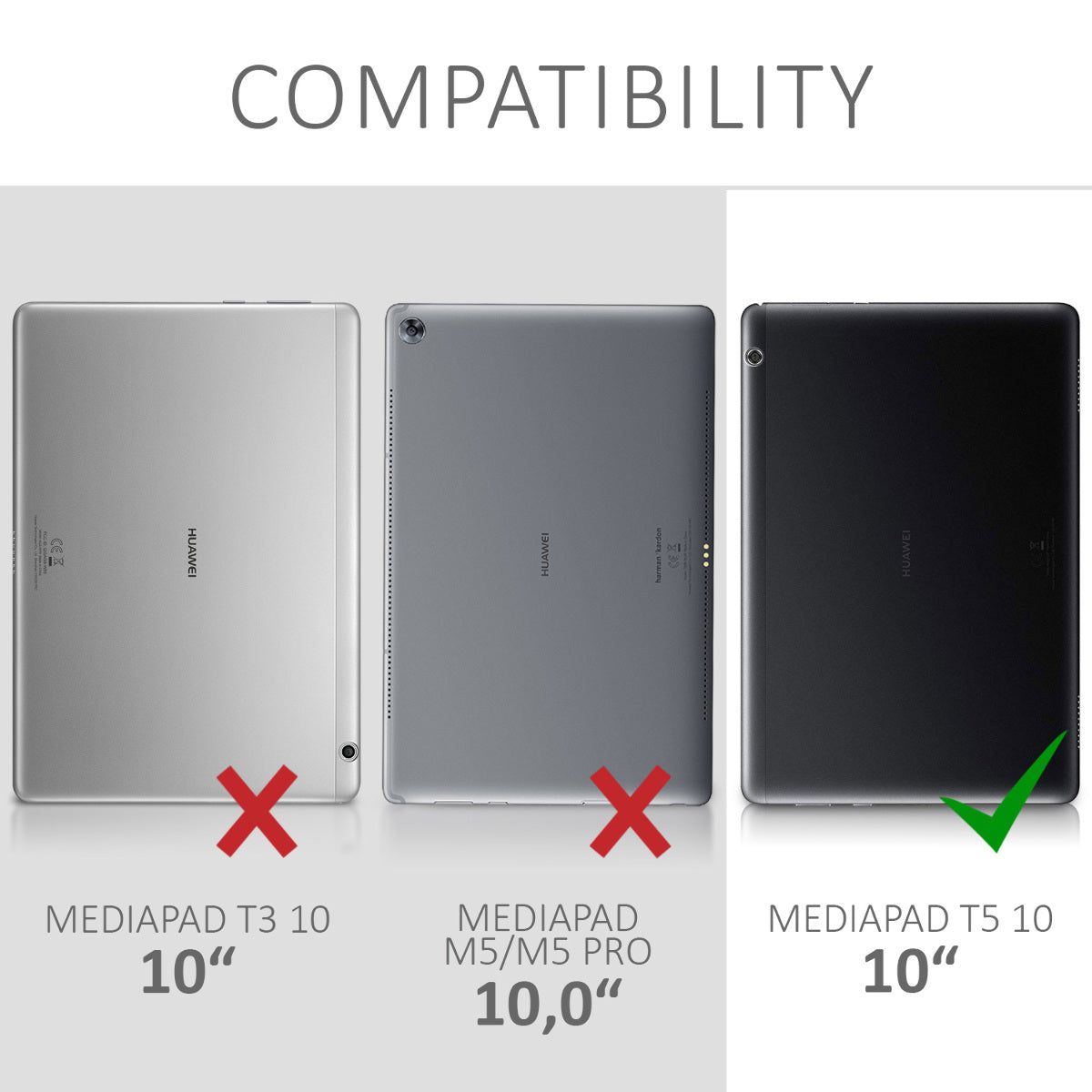 2x screen protector compatible with Huawei MediaPad T5 10