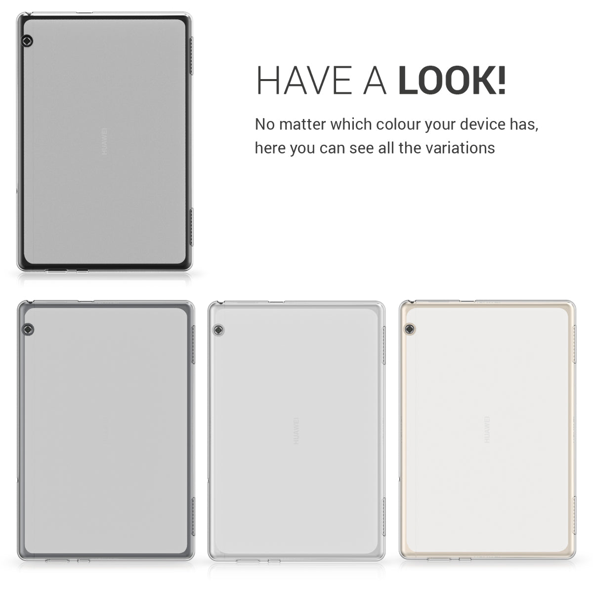 kwmobile Case Compatible with Huawei MediaPad T5 10 Case Tablet Cover