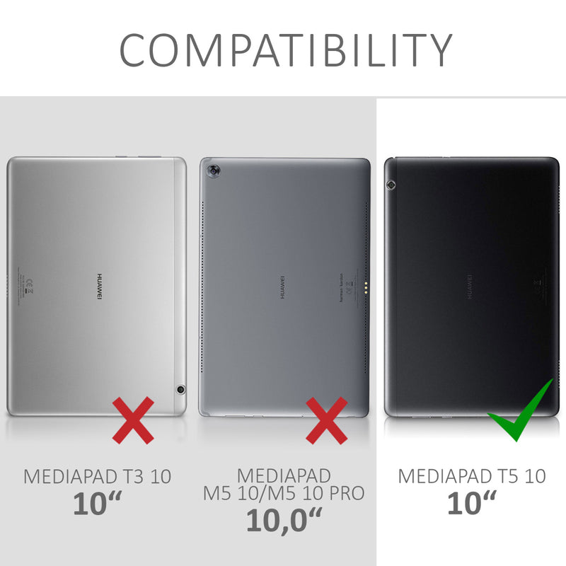 kwmobile Case Compatible with Huawei MediaPad T5 10 Case Tablet Cover