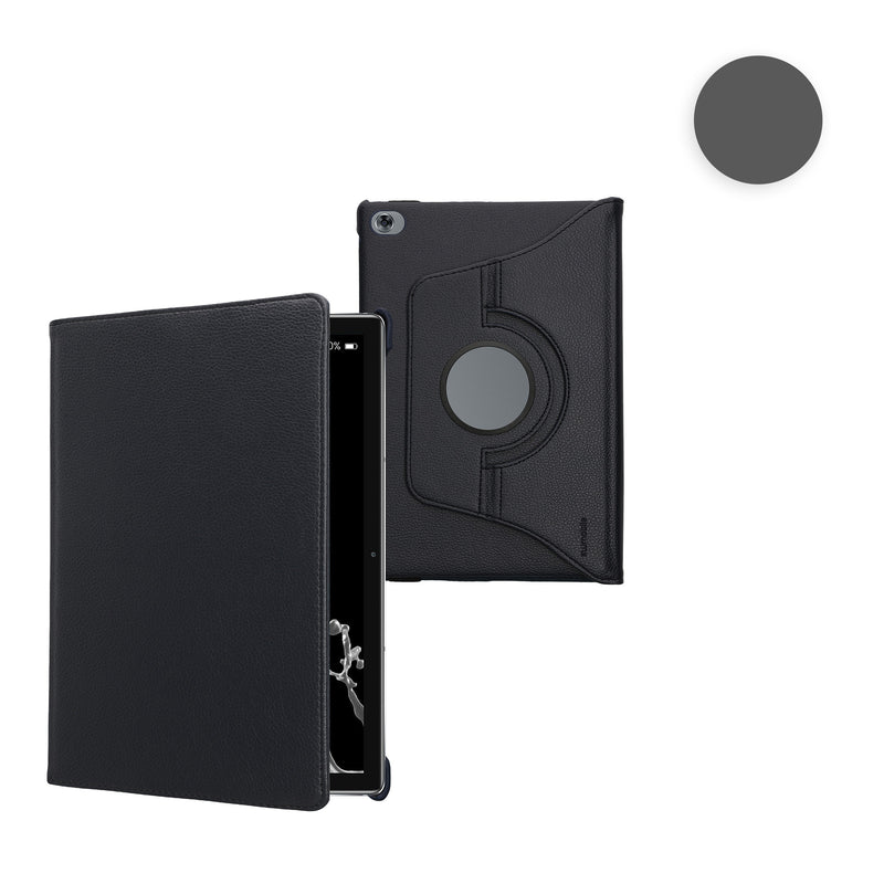 kwmobile Schutzhülle kompatibel mit Huawei MediaPad M5 Lite 10 - Hülle 360° Tablet Cover Case Dunkelgrau Dunkelgrau  