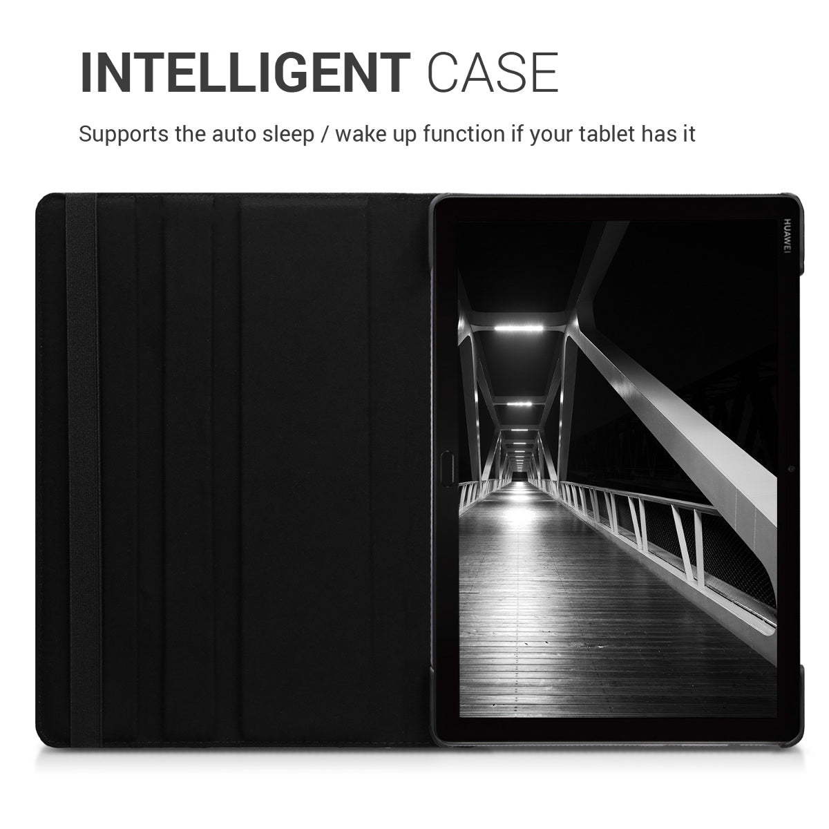 kwmobile Protective Case Compatible with Huawei MediaPad M5 Lite 10 - 360° Tablet Cover Case