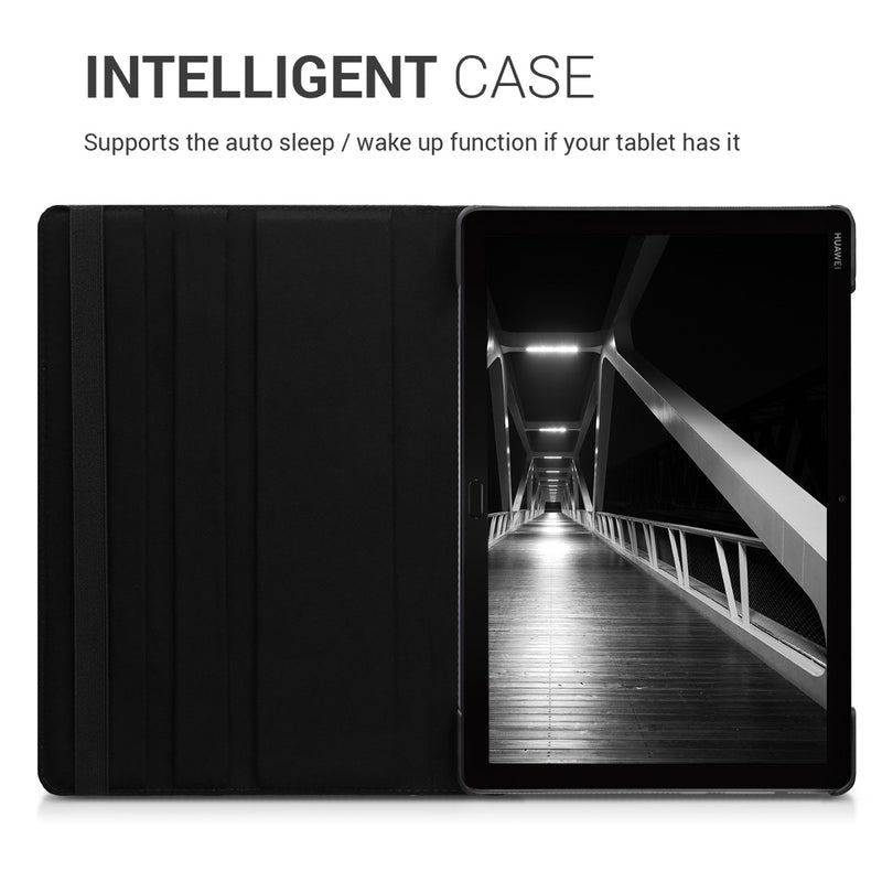 kwmobile Protective Case Compatible with Huawei MediaPad M5 Lite 10 - 360° Tablet Cover Case
