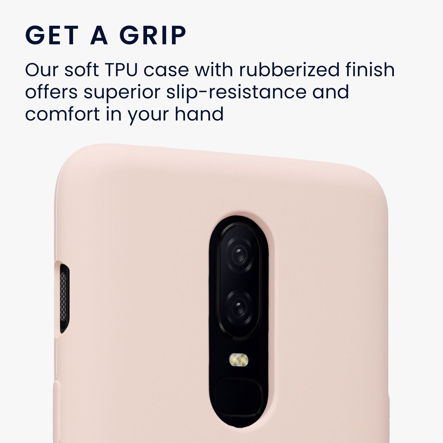 kwmobile Cell Phone Case for OnePlus 6 Case - Silicone - Wireless Charging - Protective Cover